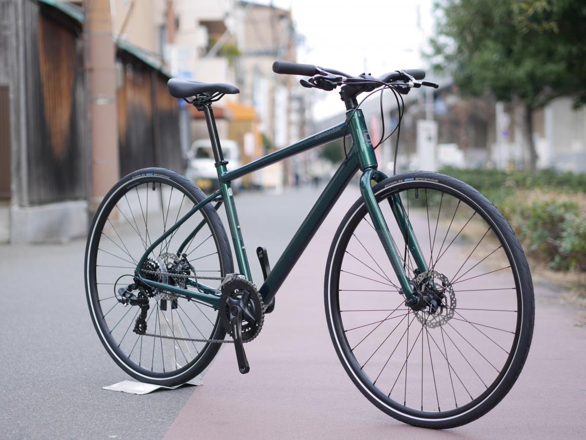 好評超激安 (キャノンデール)QUICK 5（2x7s）EMERALD クロスバイク700C(自転車)(日時指定・代引き不可)：サイクルヨシダ支店 