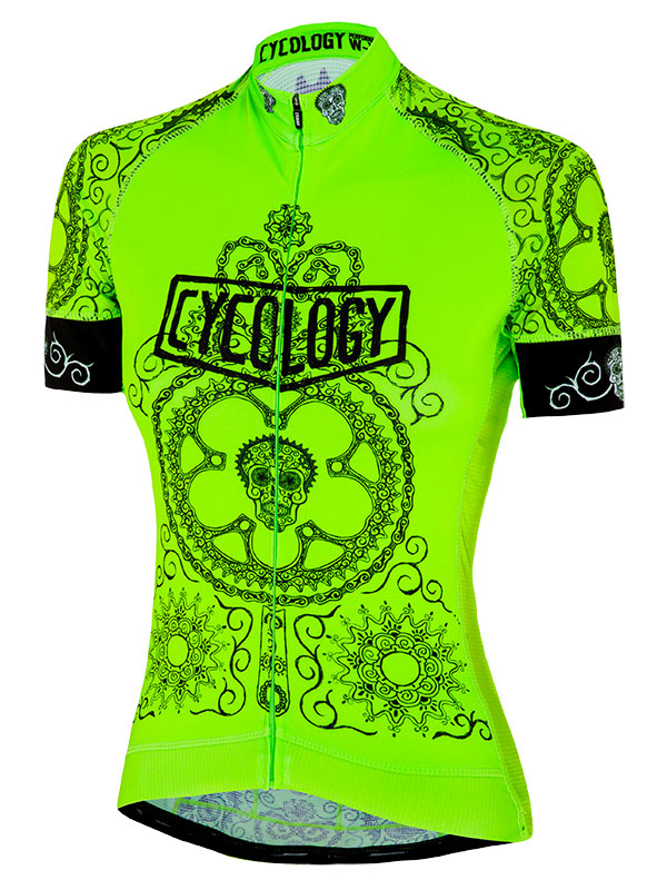 DAY OF THE LIVING (LIME) WOMEN'S JERSEY